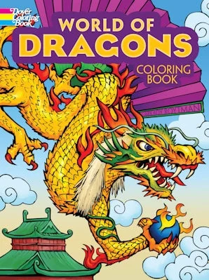 World of Dragons Coloring Book